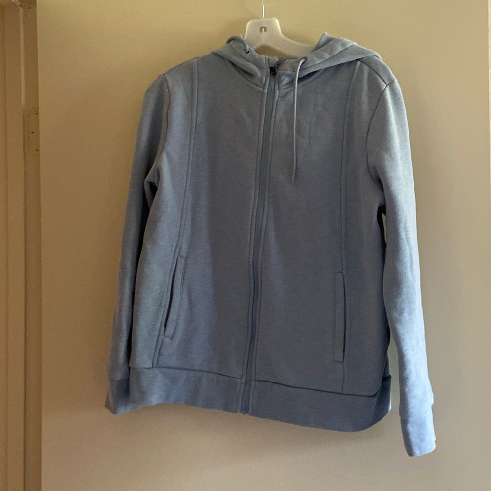 Figs Dusty Blue hoodie sz - medium
